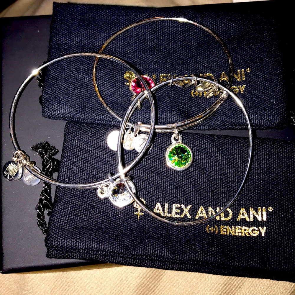 Alex and Ani Birthstone Energy bracelets